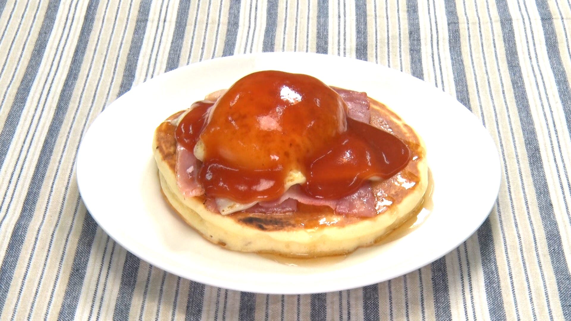 イシイのタレを使ったパンケーキ